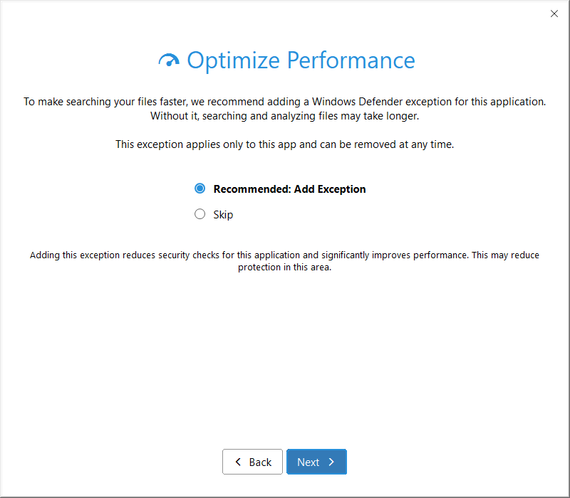 Optimize Performance