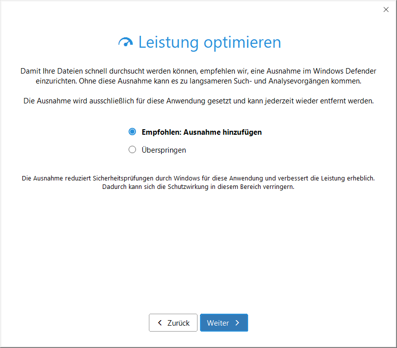 Leistung optimieren